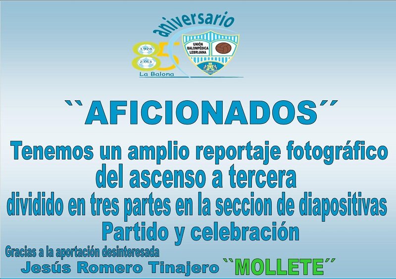 Imagen noticia Unión Balompédica Lebrijana